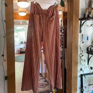 Free People Pink and Tan Hudson Canyon Pants - Size L